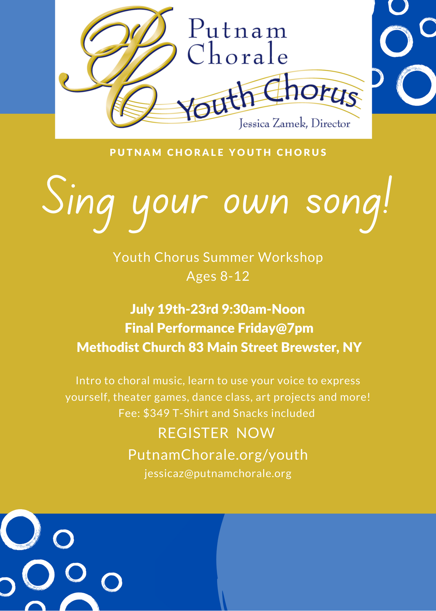Putnam Chorale Sing Your Own Song