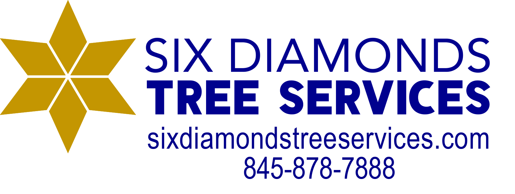Six Diamonds Logo Contact Info
