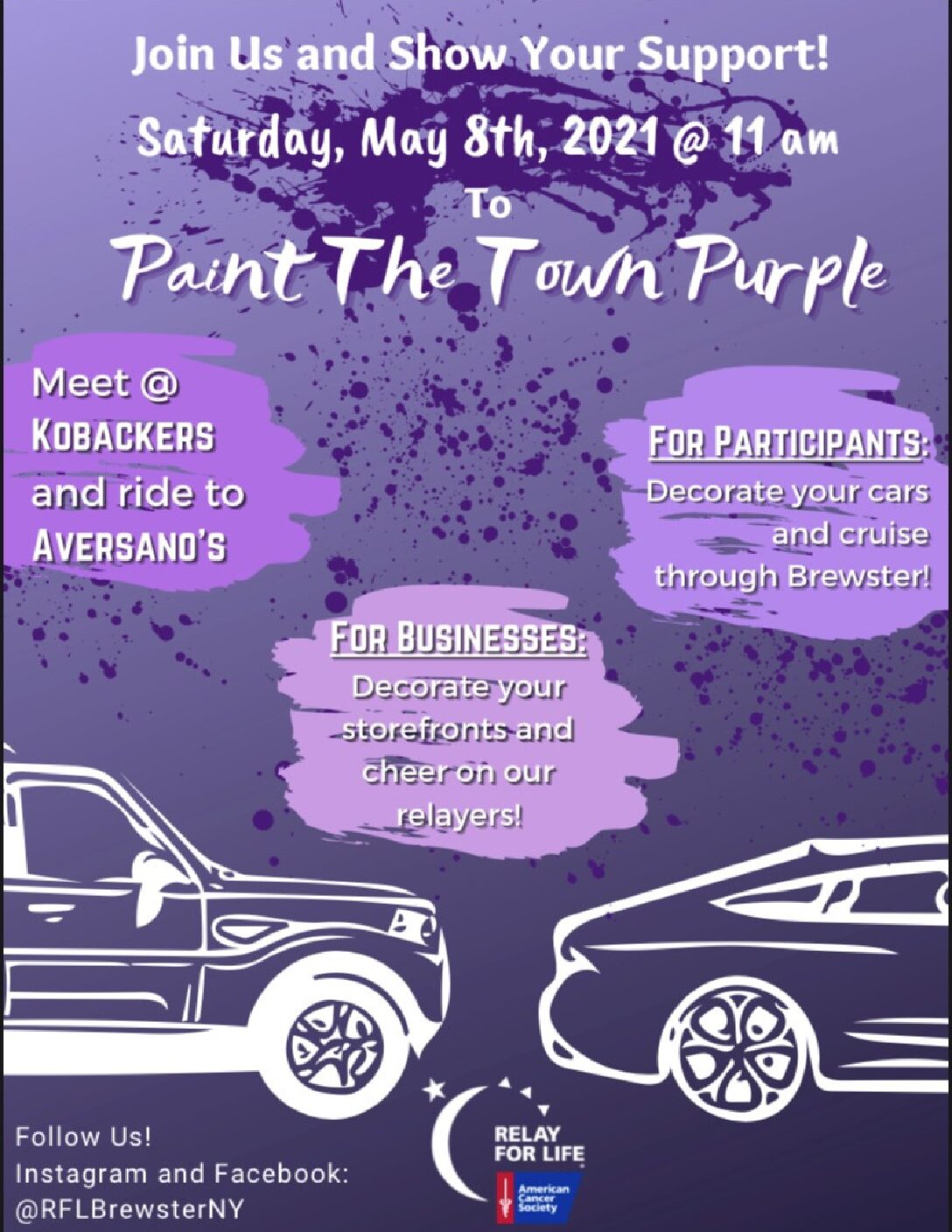 Relay for Life Paint the Town Purple