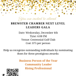 Brewster Chamber Next Level Leaders Gala