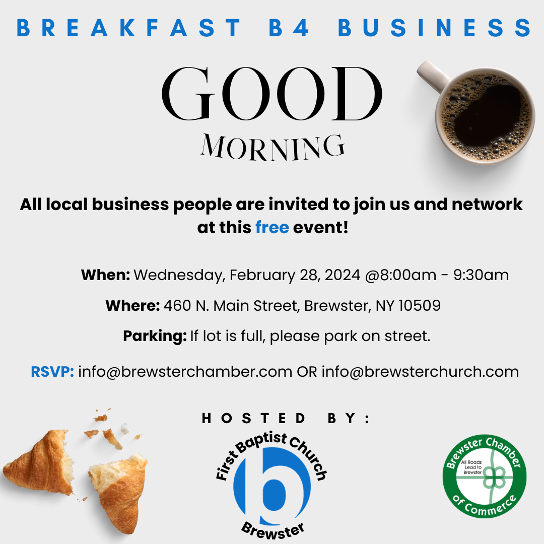 Breakfast B4 Business: Hosted by First Baptist Church - Brewster