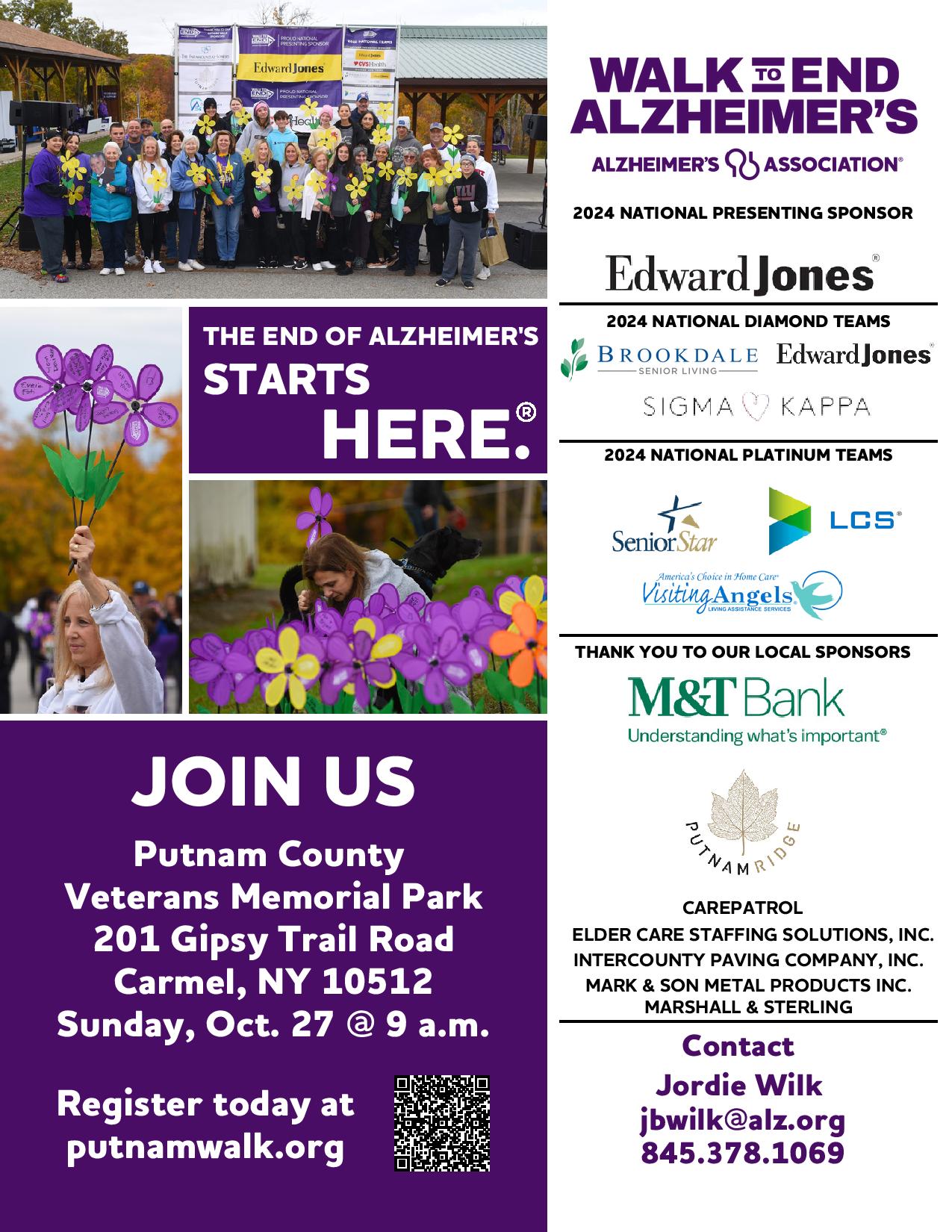 2024 Walk to End Alzheimer's in Putnam County